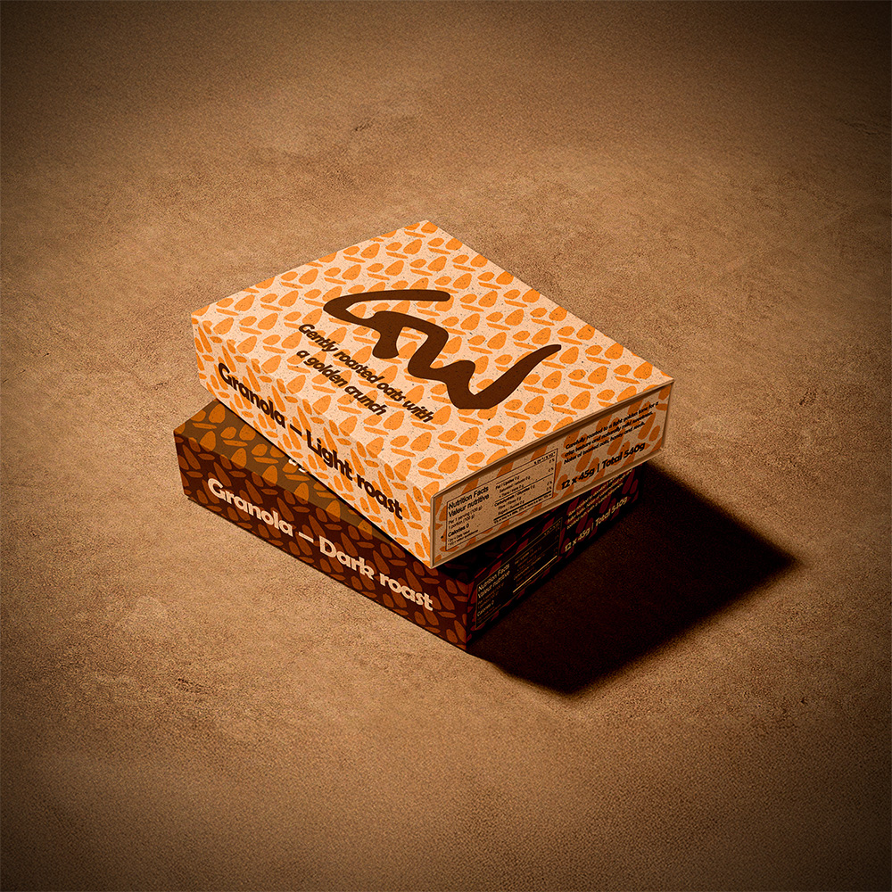 Grainwave två förpackningar i miljö